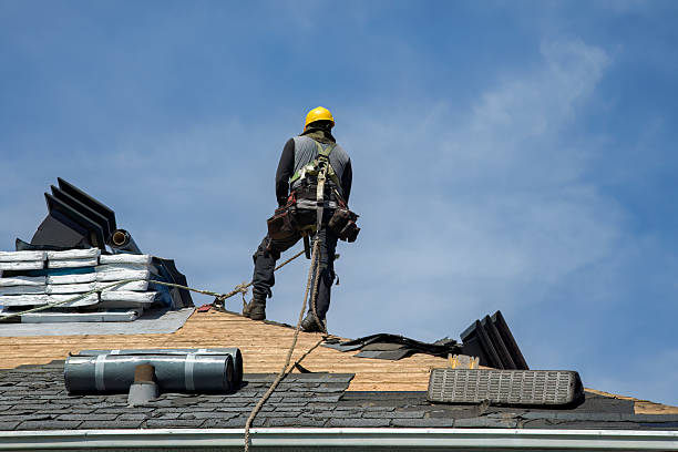 Professional Gutter Installation technician working in Deal, NJ